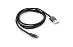 Дата кабель USB 2.0 AM to Micro 5P 1m nylon black Vinga (VCPDCMNB1BK)