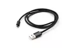 Дата кабель USB 2.0 AM to Micro 5P 1m nylon black Vinga (VCPDCMNB1BK)