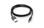 Дата кабель USB 2.0 AM to Type-C 1m nylon black Vinga (VCPDCTCNB1BK)