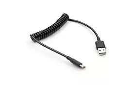 Дата кабель USB 2.0 AM to Type-C Spring 1m black Vinga (VCPDCTCS1BK) - Фото