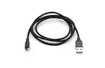 Дата кабель USB 2.0 AM to Micro 5P nylon 1m black Vinga (VCPDCMBN21BK)