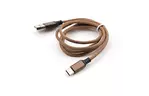 Дата кабель USB 2.0 AM to Type-C nylon 1m brown Vinga (VCPDCTCNB21BR)