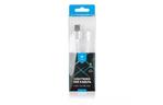 Дата кабель USB 2.0 AM to Lightning 1m flat white Vinga (VRC101WHI)