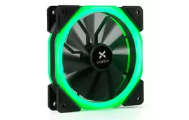 Кулер для корпуса Vinga LED fan-02 green - Фото