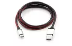 Дата кабель USB 2.0 AM to Type-C 1m pu leather black Vinga (VCPDCTCLS1BK)