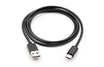 Дата кабель USB 2.0 AM to Type-C 1m stainless steel black Vinga (VCPDCTCSSJ1BK)