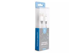 Дата кабель USB 2.0 AM to Lightning 1m metal silver Vinga (VRC071SI) - Фото