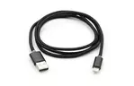 Дата кабель USB 2.0 AM to Lightning 1m LED black Vinga (VCPDCLLED1BK)