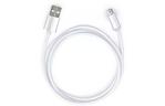 Дата кабель USB 2.0 AM to Micro 5P 1m LED silver Vinga (VCPDCMLED1S)