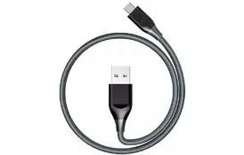 Дата кабель USB 2.0 AM to Type-C 1.0m ATC5 Nylon Grey Tronsmart (235692) - Фото