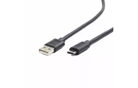 Дата кабель USB 2.0 AM to Type-C 1.0m CK-50 Black INKAX (F_72196) - Фото