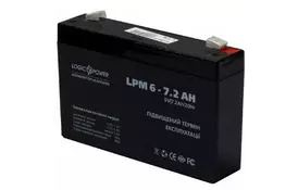 Батарея к ИБП LogicPower LPM 6В 7.2 Ач (3859) - Фото