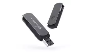 USB флеш накопитель eXceleram 64GB P2 Series Gray/Black USB 2.0 (EXP2U2GB64) - Фото