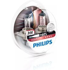 Автолампа PHILIPS H4 VisionPlus, 2шт (12342VPS2)