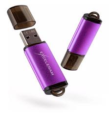 USB флеш накопитель eXceleram 64GB A3 Series Purple USB 2.0 (EXA3U2PU64)