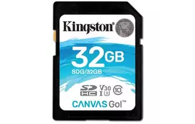 Карта памяти KINGSTON SDHC 32GB Class 10 UHS-I U3 R90/W45MB/s (SDG/32GB) - Фото