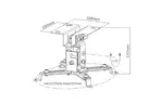 Кронштейн для проектора BRATECK PRB-2S SILVER
