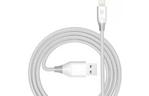 Дата кабель USB 2.0 AM to Lightning 1.2m MFi 19AWG Nylon White Tronsmart (210343)