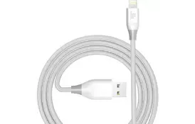 Дата кабель USB 2.0 AM to Lightning 1.2m MFi 19AWG Nylon White Tronsmart (210343) - Фото