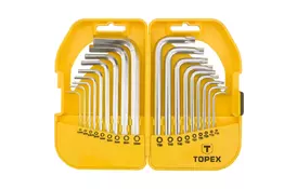 Набор инструментов Topex ключи шестигранные HEX и Torx, набор 18 шт.*1 уп. (35D952) - Фото