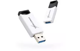 USB флеш накопитель eXceleram 128GB H2 Series White/Black USB 3.1 Gen 1 (EXU3H2W128) - Фото