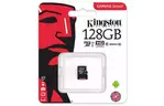 Карта памяти Kingston 128GB microSD class 10 UHS-I Canvas Select (SDCS/128GBSP)