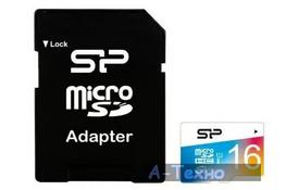Карта памяти Silicon Power 16GB microSD class10 UHS-I Elite COLOR (SP016GBSTHBU1V20SP) - Фото