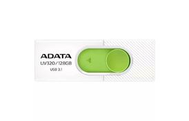 USB флеш накопитель ADATA 128GB UV320 White/Green USB 3.1 (AUV320-128G-RWHGN) - Фото
