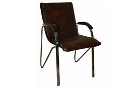 Офисный стул ПРИМТЕКС ПЛЮС Samba chrome wood 1.031 S-61 Brown (Samba chrome wood 1.031 S-61) - Фото