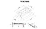 Варочная поверхность PERFELLI HGM 31013 WH