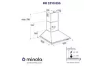 Вытяжка кухонная MINOLA HK 5210 I 650
