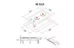 Варочная поверхность PERFELLI HE 3113 BL
