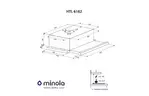 Вытяжка кухонная MINOLA HTL 6162 I/BL GLASS 650 LED
