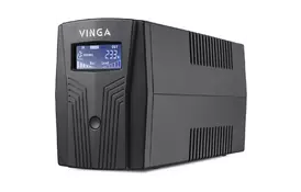 Пристрій безперебійного живлення Vinga LCD 1200VA plastic case with USB+RJ11 (VPC-1200PU) - Фото