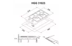 Варочная поверхность PERFELLI HGG 31023 WH