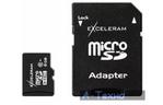 Карта памяти eXceleram 8Gb microSDHC class 10 c адаптером SD (MSD0810V)