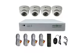 Комплект видеонаблюдения GreenVision GV-K-G01/04 720 (4956) - Фото