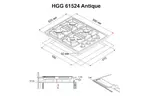Варочная поверхность PERFELLI HGG 61524 IV ANTIQUE