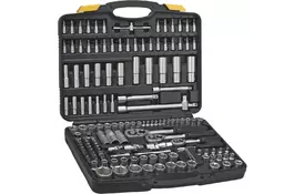 Набор инструментов Topex сменных головок и насадок 1/4 ", 3/8", 1/2 ", 150 шт. (38D687) - Фото