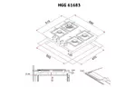 Варочная поверхность PERFELLI HGG 61683 WH
