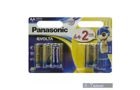 Батарейка PANASONIC AA LR06 Evolta * 6(4+2) (LR6EGE/6B2F) - Фото
