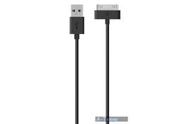 Дата кабель USB 2.0 AM to Apple 30 pin 1.2m Belkin (F8J043bt04-BLK) - Фото