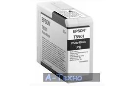 Картридж EPSON P800 UltraChrome HD 80ml Ph.Black (C13T850100) - Фото