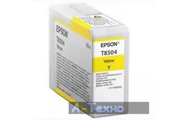 Картридж EPSON P800 UltraChrome HD 80ml Yellow (C13T850400) - Фото