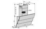 Вытяжка кухонная VENTOLUX RIALTO 90 WH (1000) TRC IT