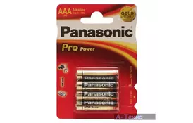 Батарейка PANASONIC AAA LR03 Pro Power * 4 (LR03XEG/4BP) - Фото