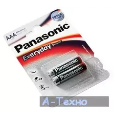 Батарейка PANASONIC AAA LR03 Everyday Power * 2 (LR03REE/2BR)