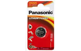 Батарейка PANASONIC CR 2025 Lithium * 1 (CR-2025EL/1B) - Фото
