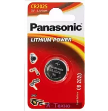Батарейка PANASONIC CR 2016 Lithium * 1 (CR-2016EL/1B)
