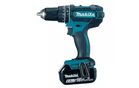 Шуруповерт Makita дрель-шуруповерт с ударом LXT, 18В, 4Аг х 2шт, DC18RC, кейс, (DHP482RME) - Фото